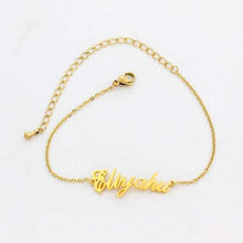 Load image into Gallery viewer, Custom Name Chain Bracelet