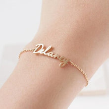Load image into Gallery viewer, Custom Name Chain Bracelet