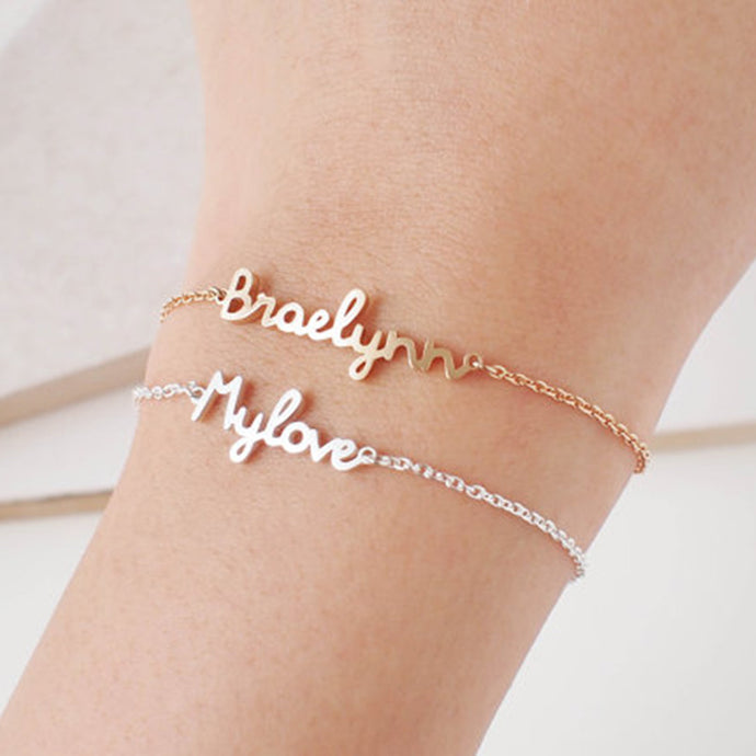 Custom Name Chain Bracelet